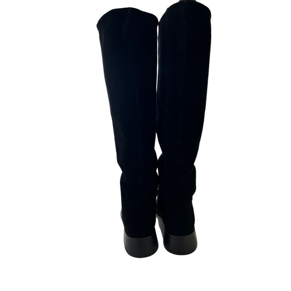 FREDA SALVADOR Rita Black Suede Block Heel Boots Comfort, Size 7 MSRP $595" - Picture 4 of 10